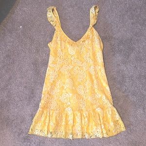 Vibrant Yellow Lace sundress
